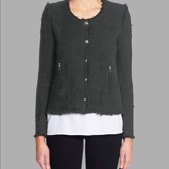 Iro Agnette grey jacket 38 - Picture 2 of 6